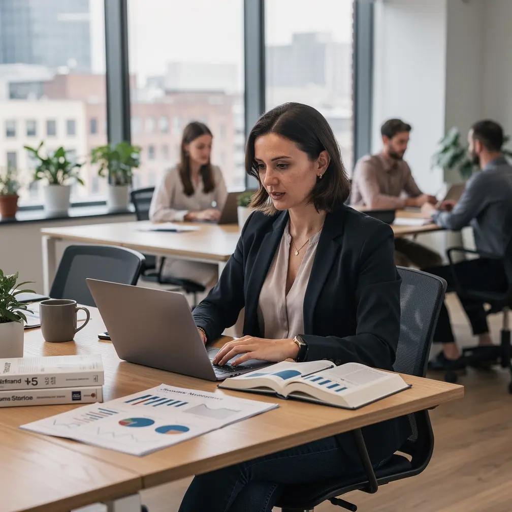 Személyes pénzügyi tervezőfüzet, benne részletes költségvetési táblázatokkal és célkitűzésekkel.